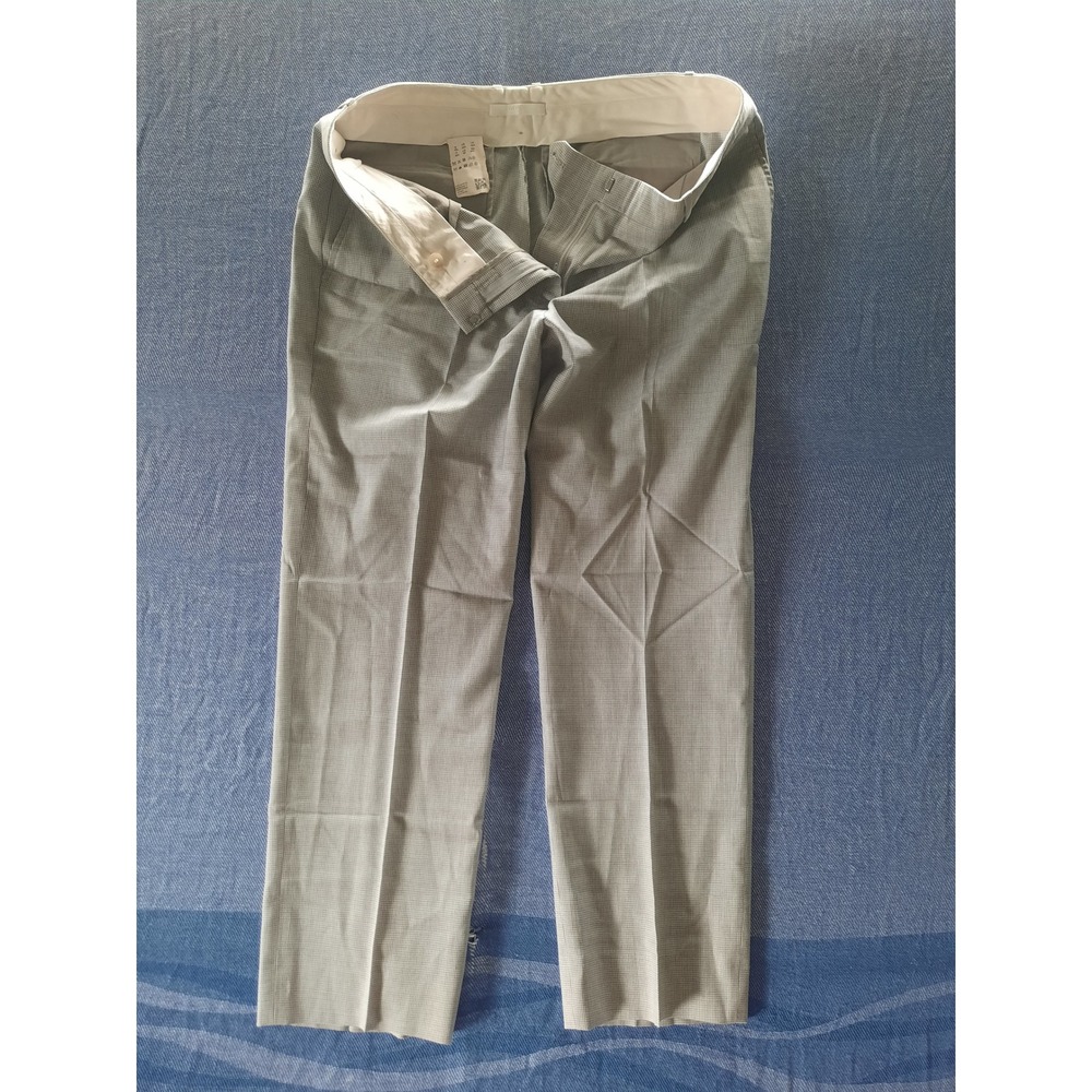 Hugo Boss Tamea13 Grey Houndstooth Dress Pants Womens 8P Small Check Trousers